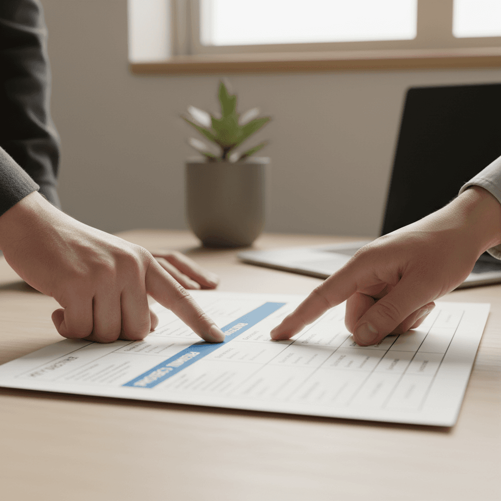 Two professionals collaborating on talent strategy